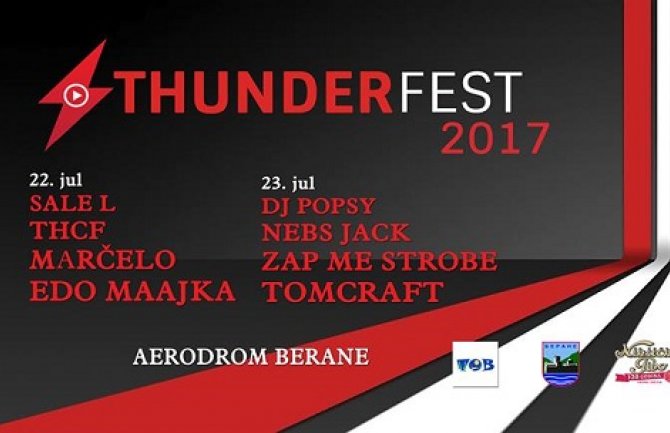 U Beranama počinje Thunder Fest: Dolaze Edo Maajka, Marčelo...