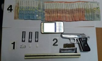 Uhapšen Bjelopoljac, oduzet kokain, pištolj, municija i novac