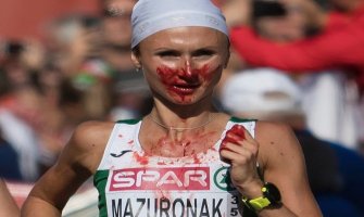 Bjeloruskinja krvarila, ali nije htjela da odustane (VIDEO)