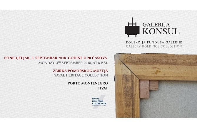 Izložba kolekcije fundusa Galerije Konsul u ponedeljak u Tivtu 