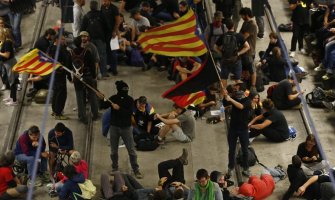 Blokade željeznica u Kataloniji na godišnjicu referenduma