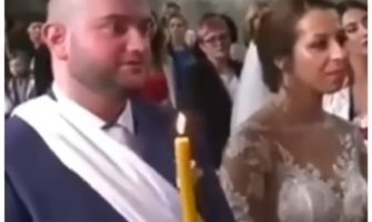 Nasmijao sve prisutne: Mladoženja na vjenčanju rekao da se obećao drugoj (VIDEO)