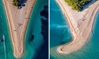 Vjetar i more okrenuli plažu u Hrvatskoj (FOTO)