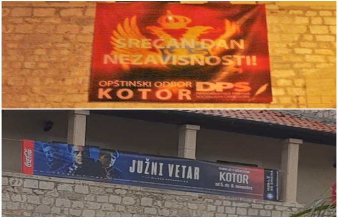 DPS Kotor: Vlasti smetalo obilježavanje Dana nezavisnosti, a ne smeta plakat za najavu filma