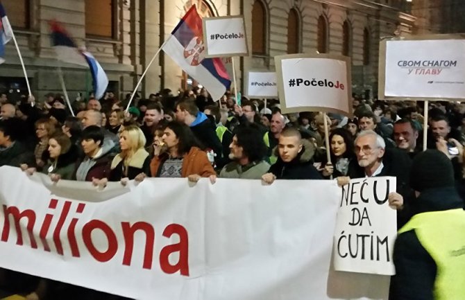 Beograd: Završen treći protest 