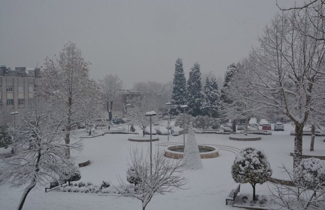 Snijeg u Danilovgradu nije iznenadio lokalne službe 