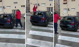 Split: Macom demolirao svoj automobil