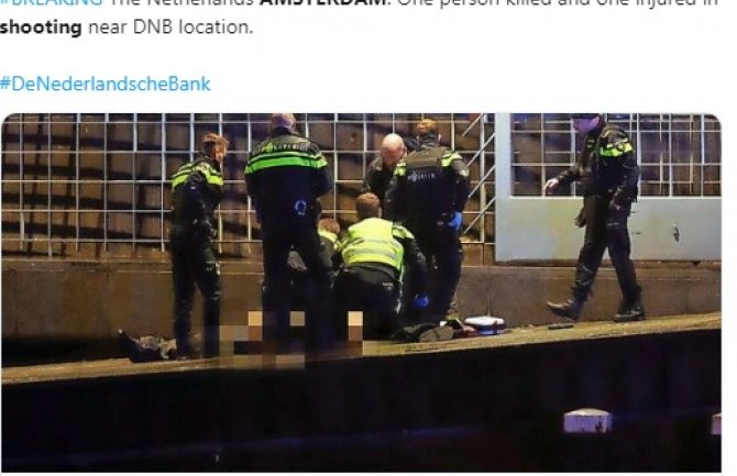 Amsterdam: Policija ubila naoružanog muškarca u blizini banke (VIDEO)