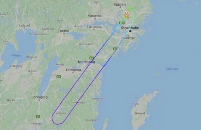 Avion na letu Stokholm - Nica sa 169 putnika primio dojavu da se u njemu nalazi bomba