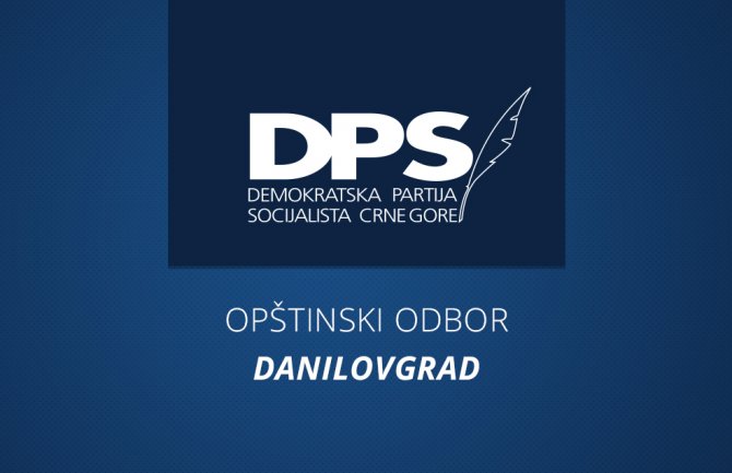 DPS Danilovgrad: Pokušaji destabilizacije Crne Gore će završiti neuspjehom kao i do sada