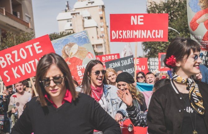 Osmomartovski marš u Podgorici: Žene u Crnoj Gori imaju i glas i znanje
