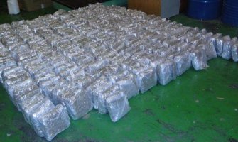 U Srbiji zaplijenjeno 1,1 tona marihuane, droga pronađena u putnim torbama