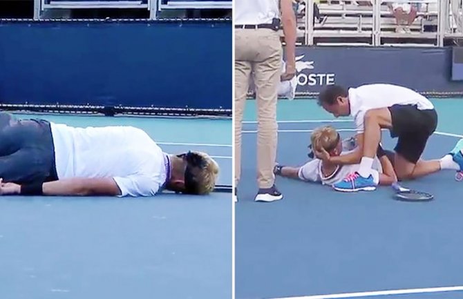 Teške scene u Majamiju: Španski teniser se srušio tokom meča(VIDEO)