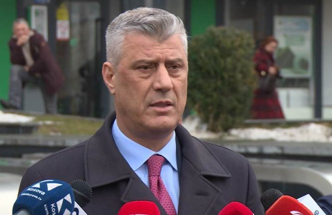 Tači: Pomirenje nemoguće dok Srbija i BiH ne priznaju Kosovo