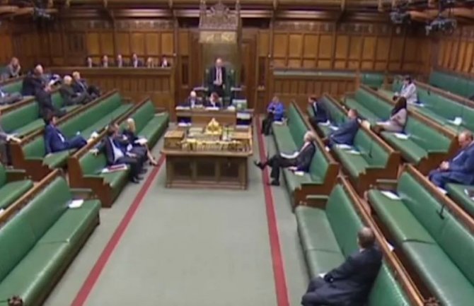 Zasijedanje britanskog parlamenta prekinulo curenje vode sa plafona (VIDEO)