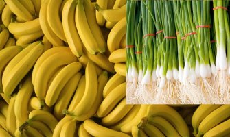 Prošlog mjeseca uništeno 2.177 kilograma banana i čak 52.000 kilograma crnog luka