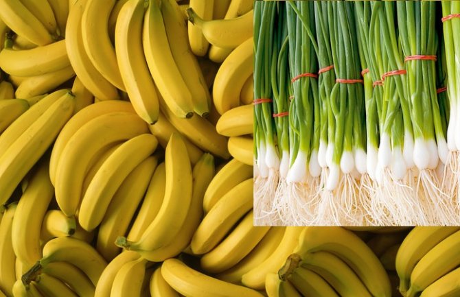 Prošlog mjeseca uništeno 2.177 kilograma banana i čak 52.000 kilograma crnog luka