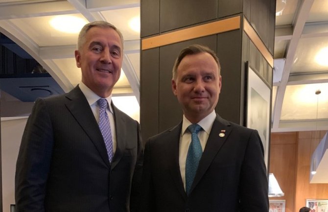 Đukanović i Duda: Jačanje bilateralne saradnje dvije prijateljske zemlje