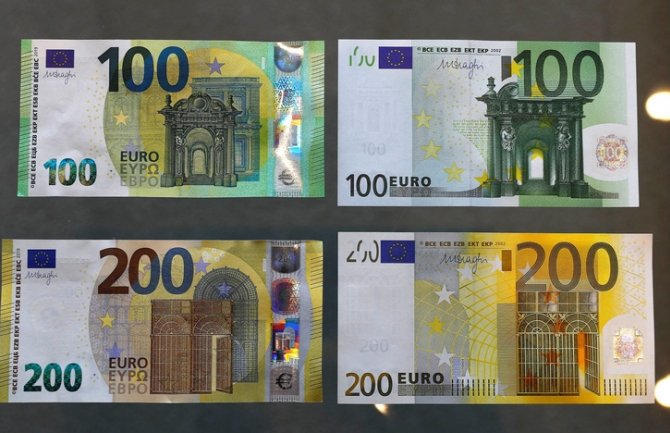 Od 28. maja nove novčanice od 100 i 200 eura