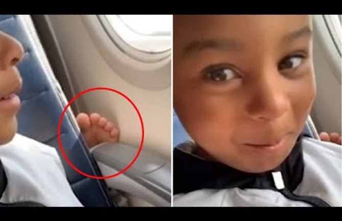 Četvorogodišnji dječak ženi u avionu rekao što misli o njenim stopalima i postao hit (VIDEO)