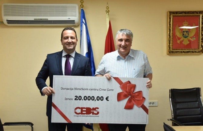 Od CEDIS-a Kliničkom centru donacija 20 hiljada eura
