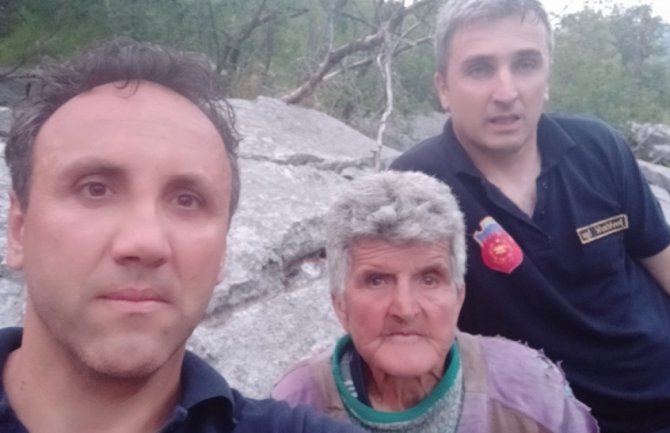 Žena, za kojom se tragalo od srijede, pronađena na nepristupačnom terenu iznad Danilovgrada