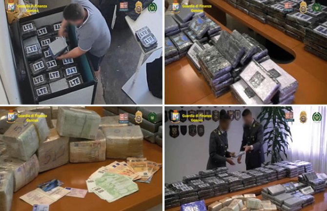 Đenova: Zaplijenjeno više od 300 kilograma čistog kokaina, vrijednosti 100 miliona eura