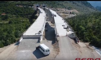 Objavljeni najnoviji kadrovi autoputa Bar Boljare(VIDEO)