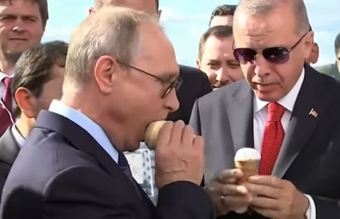 Putin častio Erdogana sladoledom, za ministra kusur (VIDEO)