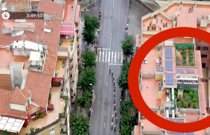 Snimak biciklističke trke iz vazduha otkrio plantažu marihuane