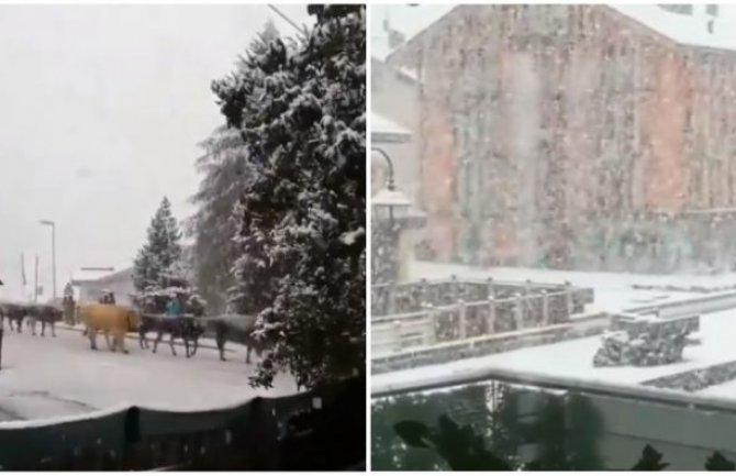 Pao snijeg u Italiji i Austriji (VIDEO)