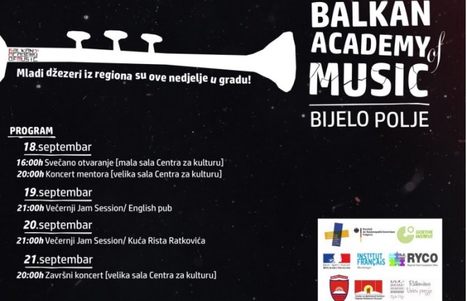 „Balkan Academy of Jazz“: Mladi džezeri iz regiona u Bijelom Polju ove nedjelje