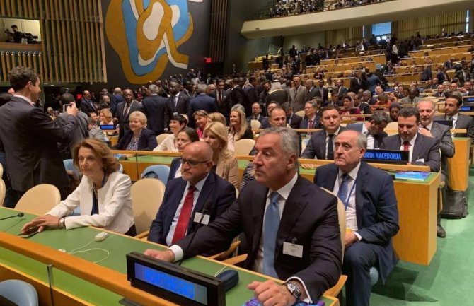 Đukanović na otvaranju Generalne skupštine UN-a 