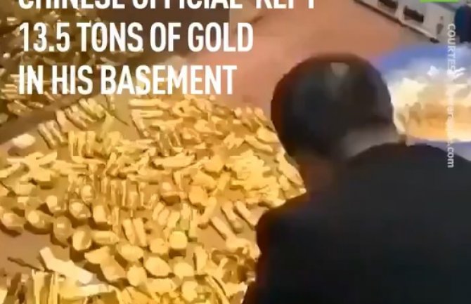 U podrumu kuće političara pronađeno 13,5 tona zlata (VIDEO)