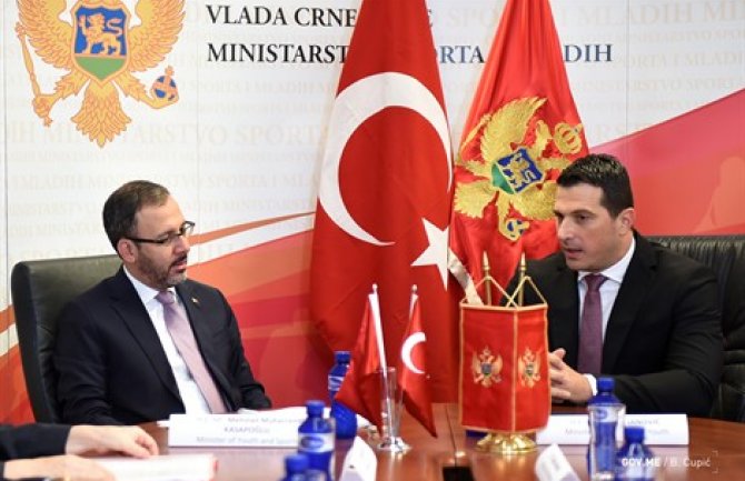 Crna Gora i Turska će potpisati Sporazum o saradnji i u oblasti sporta i mladih
