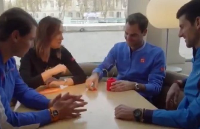 Kako izgleda doručak sa Novakom, Rafom i Rodžerom: Ili ćemo sva trojica prestati sa tenisom ili neće niko(VIDEO)