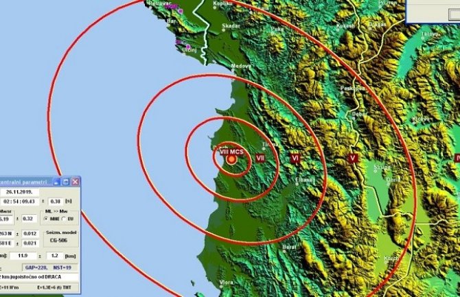 MUP: U Crnoj Gori nema većih posljedica zemljotresa