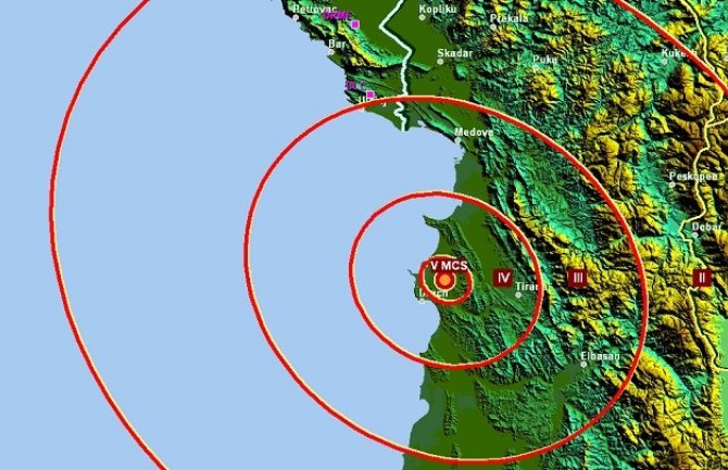 Novi zemljotres jačine 4,2 stepena po Rihteru registrovan kod Drača