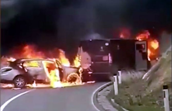 Pucnjava i pljačka vozila za prevoz novca kod Leposavića, više povrijeđenih (VIDEO)