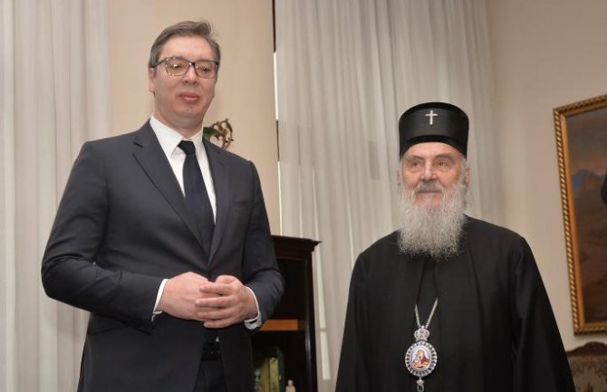 Vučić: Važno da se sačuva mir i ublaže tenzije, Irinej: Nemam ništa protiv Crne Gore kao države