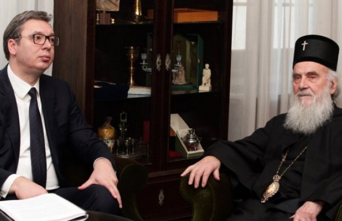 Vučić i Irinej na sastanku o Crnoj Gori
