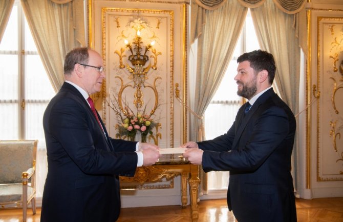 Ivanišević predao akreditivna pisma princu Albertu II od Monaka: Kontinuiran razvoj bilateralnih odnosa