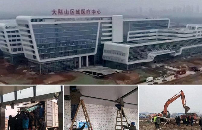 Kinezi izgradili novu bolnicu zbog korona virusa za samo 48 sati