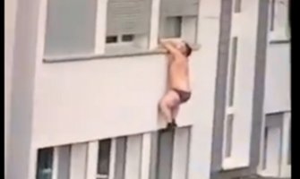 Preljubnik uhvaćen u akciji: Skok kroz prozor i pad koji je postao viralan(VIDEO)