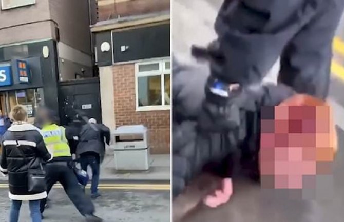 Šokantan video: Policajac brutalno pretukao maloljetnog navijača(VIDEO)