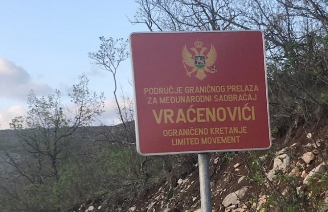 Od 27. februara se zatvara granični prelaz Vraćenovići 