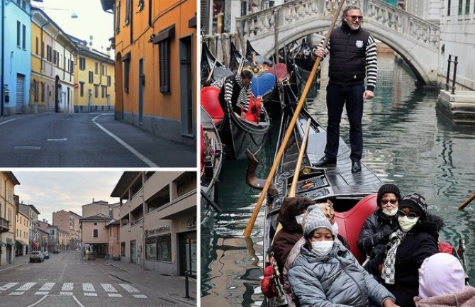 Italija: 7 žrtava koronavirusa, preko 200 zaraženih, odložen festival,zatvoren trg, škole, puste ulice