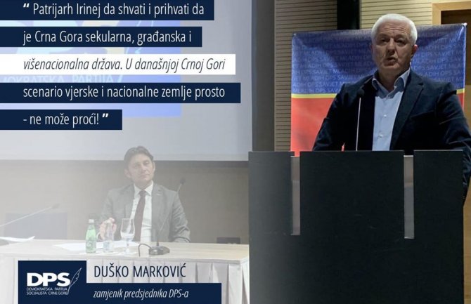 Marković: U današnjoj Crnoj Gori scenario vjerske zemlje ne može proći