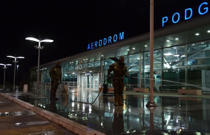 Vulević: Crnogorski vojnici izvršili dekontaminaciju Aerodroma Podgorica 
