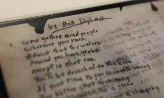 Rukopis Dilanove pjesme na prodaji: Cijena teksta 2.2 miliona dolara